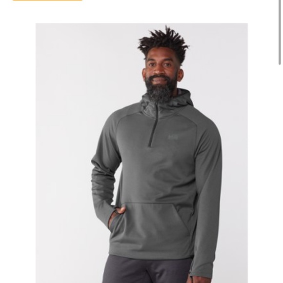 REI Co-op Men’s M Medium Active Pursuits Tech Hoodie Dark Grey NWT Jacket - Picture 7 of 15